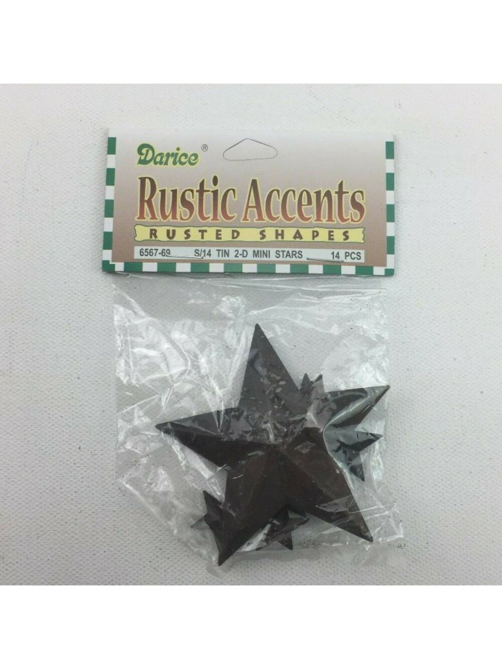 Darice Rustic Accents Star 14 Pieces Various Size Dark Southwest Western Country